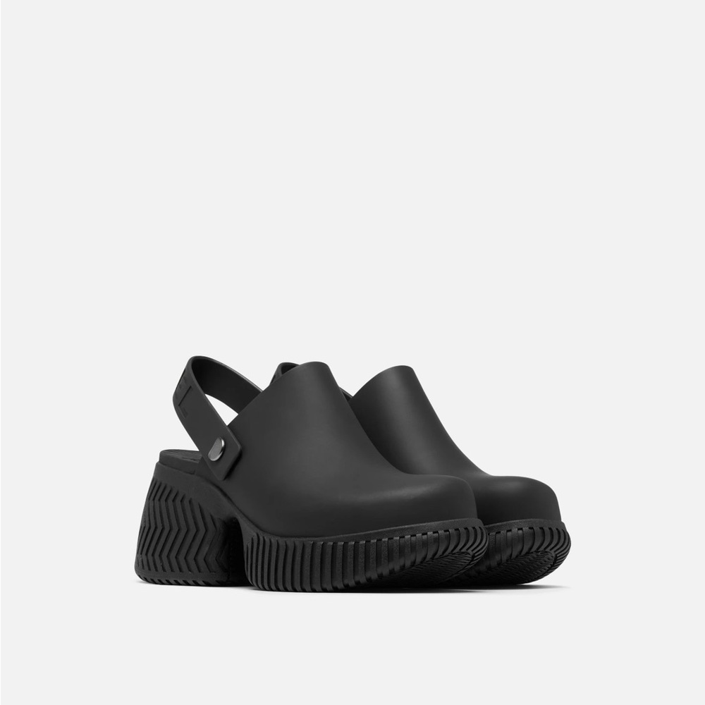 Sorel Black Slingback Mules
